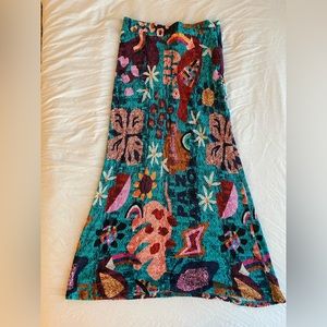 Farm Rio for Anthropologie skirt size M.